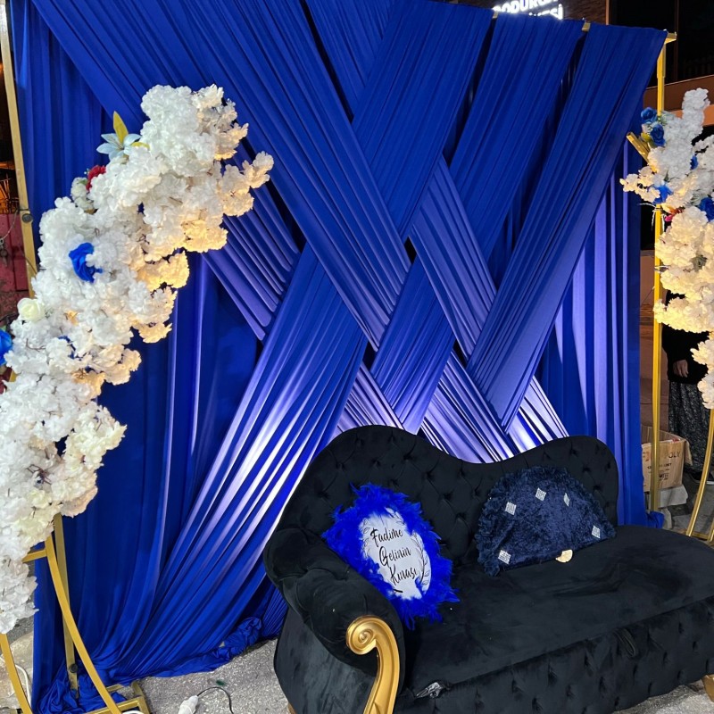 MaviFarbella   Çapraz Perde - 300x400 CM