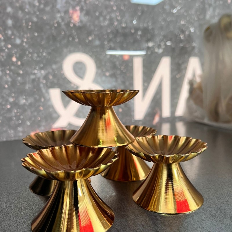 Gold Tepsi Üzeri Yükseltici  Yüzüklük & Lokumluk