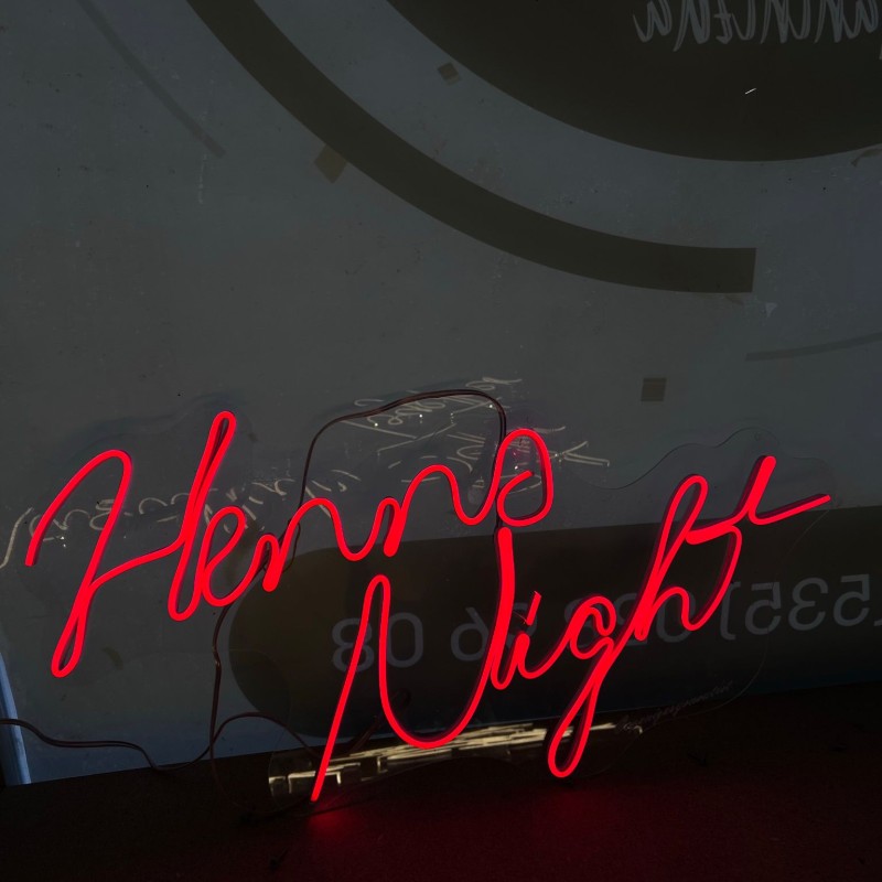 Kırmızı Eko Henna Night  Neon Led