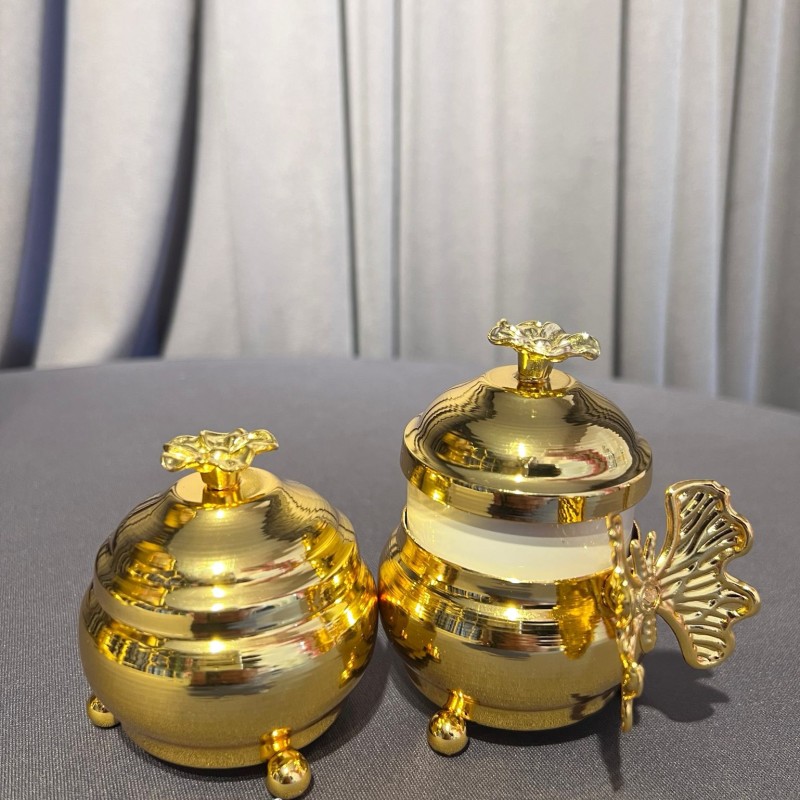 Fincan & Lokumluk Set Gold