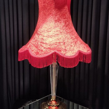 Abajur Şamdan Kırmızı Mini Abajur Şamdan Kırmızı Mini