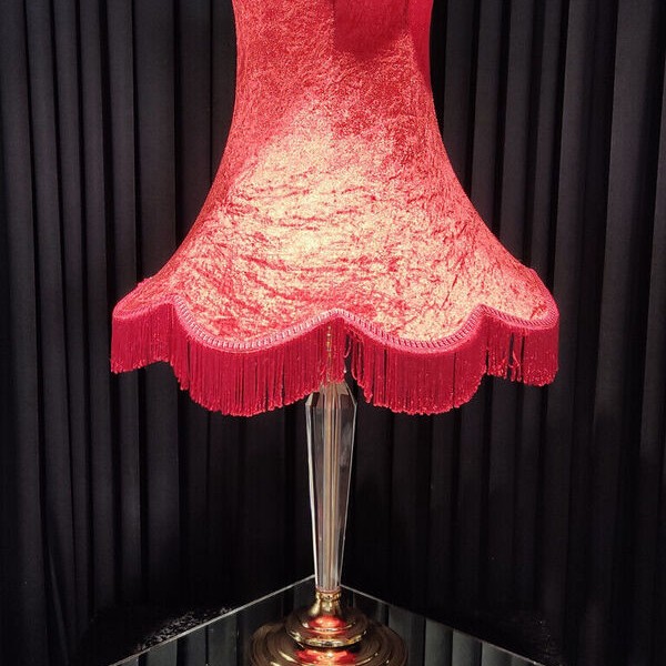 Abajur Şamdan Kırmızı Mini Abajur Şamdan Kırmızı Mini