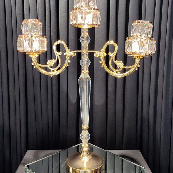 KRİSTAL ŞAMDAN K LUX ÜÇ KOL KRİSTAL ŞAMDAN K LUX ÜÇ KOL