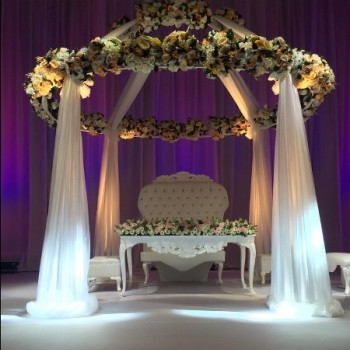 Gazebo + Çiçek + Tül + Peyker Nikah Masası Gazebo + Çiçek + Tül + Peyker Nikah Masası