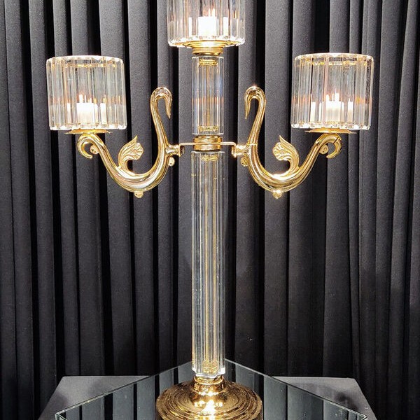 KRİSTAL ŞAMDAN C NOVA ÜÇ KOL KRİSTAL ŞAMDAN C NOVA ÜÇ KOL