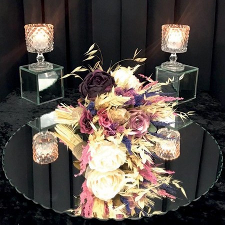 Düz Dekor Masa Ortası Ayna Düz Dekor Masa Ortası Ayna