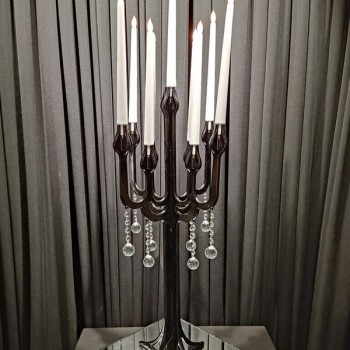 Plex Eco 9 Siyah Şamdan Plex Eco 9 Siyah Şamdan