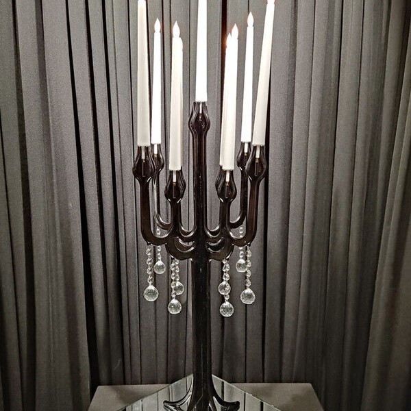 Plex Eco 9 Siyah Şamdan Plex Eco 9 Siyah Şamdan