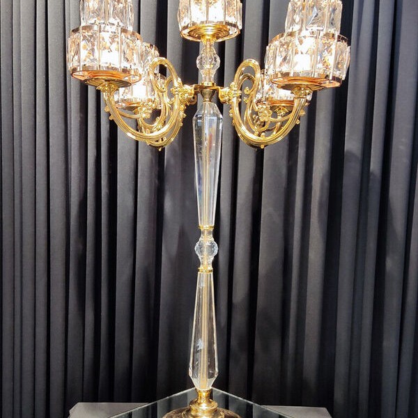 KRİSTAL ŞAMDAN K LUX BEŞ KOL KRİSTAL ŞAMDAN K LUX BEŞ KOL